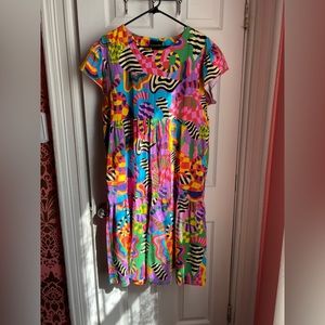 Frida dress from Nooworks. Print discontinued